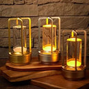 Industrielle LED-Tischlampe aus Stahl, 17,5 cm / 6 ¾″