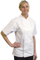 Chef's Jacket Short Sleeve WHITE