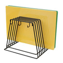 High Density 6-Piece Chopping Board Set With Rack 450x300x12mm