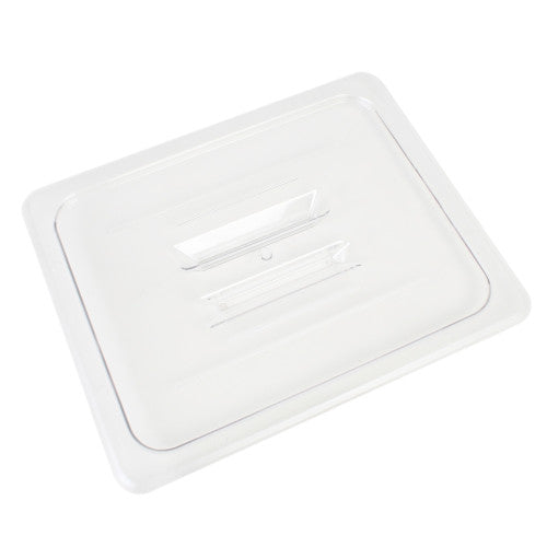 1/2 transparenter Gastronorm-Lebensmittelbehälter aus Polycarbonat mit Deckel, 150 mm, 4 Stück