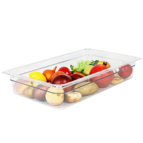 Full Size Polycarbonate GN 1/1 Clear Food Pan 100mm