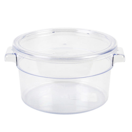 Round Polycarbonate Food Storage Container 1.9Ltr / 2Qt