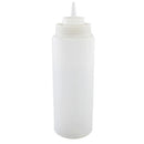 Wide Mouth Clear Squeeze Bottle 33 ¼oz / 945ml - 6 Pack