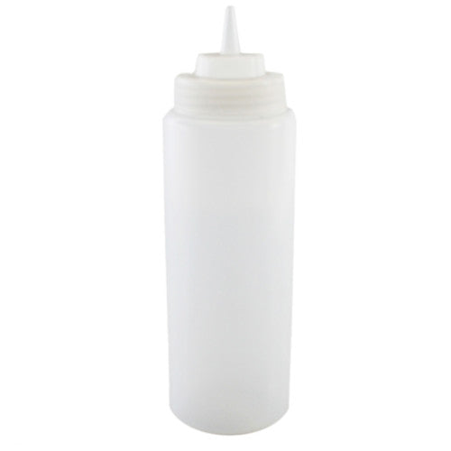 Klare Quetschflasche mit breiter Öffnung, 33 ¼oz / 945 ml – 6er-Pack
