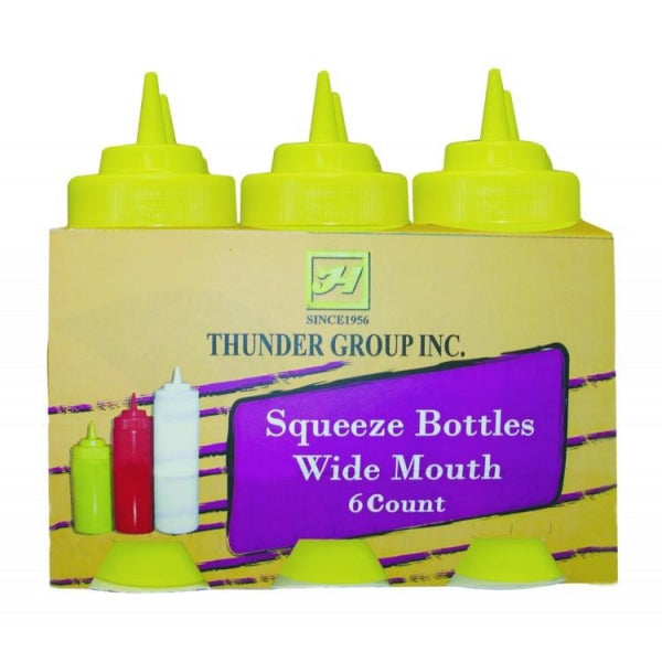 Wide Mouth Squeeze Bottle- 6/Pack - Kitchway.com
