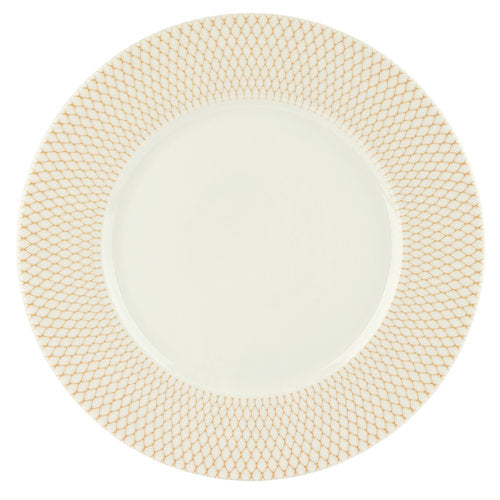 Quartz Fine Dining Porcelain Gold Charger Plate 32cm (Pack of 12)