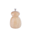 4" Natural Rubberwood Salt Mill