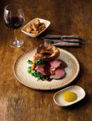 Academy Fusion Scorched Oval Serving Platter 28 x 18cm (11 x 7'') - Pack of 6