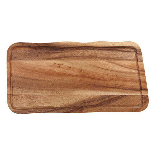 Acacia Rectangular Board with Groove 15cm x 30cm x 2cm