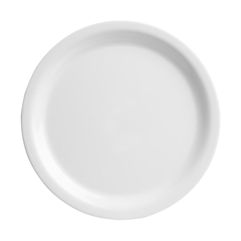 Olympia Kristallon Melamine Narrow Rimmed Plates 267mm (Pack of 12)