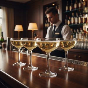 Champagne Flute & Saucer Glasses