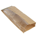 Vegware Compostable Kraft Baguette Bags With PLA Window (Pack of 1000)