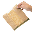 Vegware Compostable Kraft Sandwich Bags with NatureFlex Window Small (Pack of 1000)
