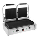 Buffalo Bistro Double Ribbed Contact Grill