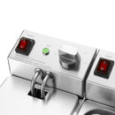 Buffalo Twin Tank Twin Basket 2x3Ltr Countertop Fryer 2x2kW