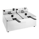 Buffalo Twin Tank Twin Basket 2x5Ltr Countertop Fryer 2x2.8kW