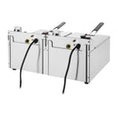 Buffalo Twin Tank Twin Basket 2x5Ltr Countertop Fryer 2x2.8kW