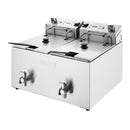 Buffalo Double Electric Fryer with Timer 2x8Ltr