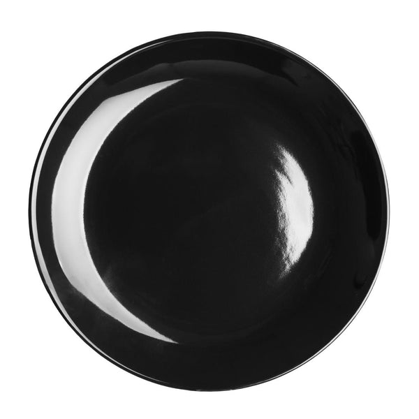 Olympia Cafe Coupe Plate Black - 200mm 8" (Pack of 12)