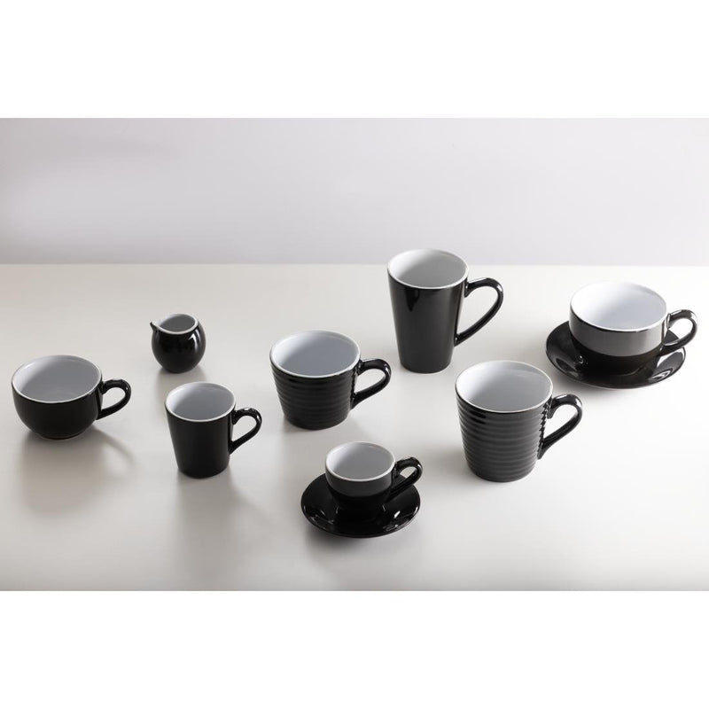 Olympia Cafe Aroma Mug Black - 230ml (Pack of 6)