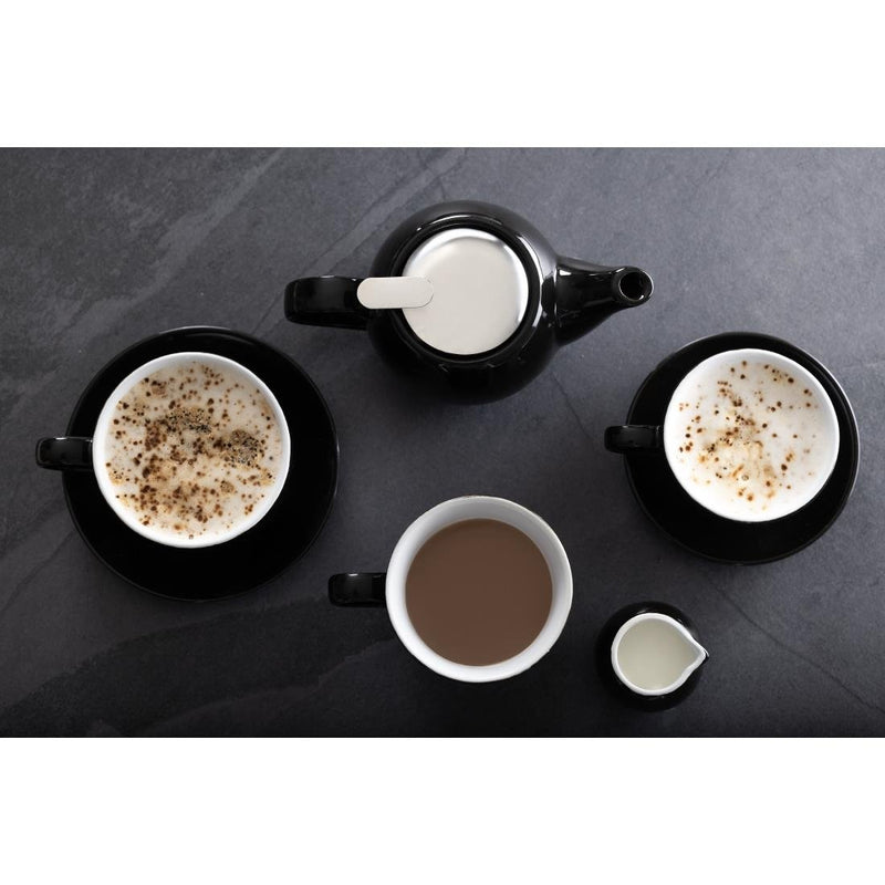 Olympia Cafe Espresso Saucer Black (Pack of 12)