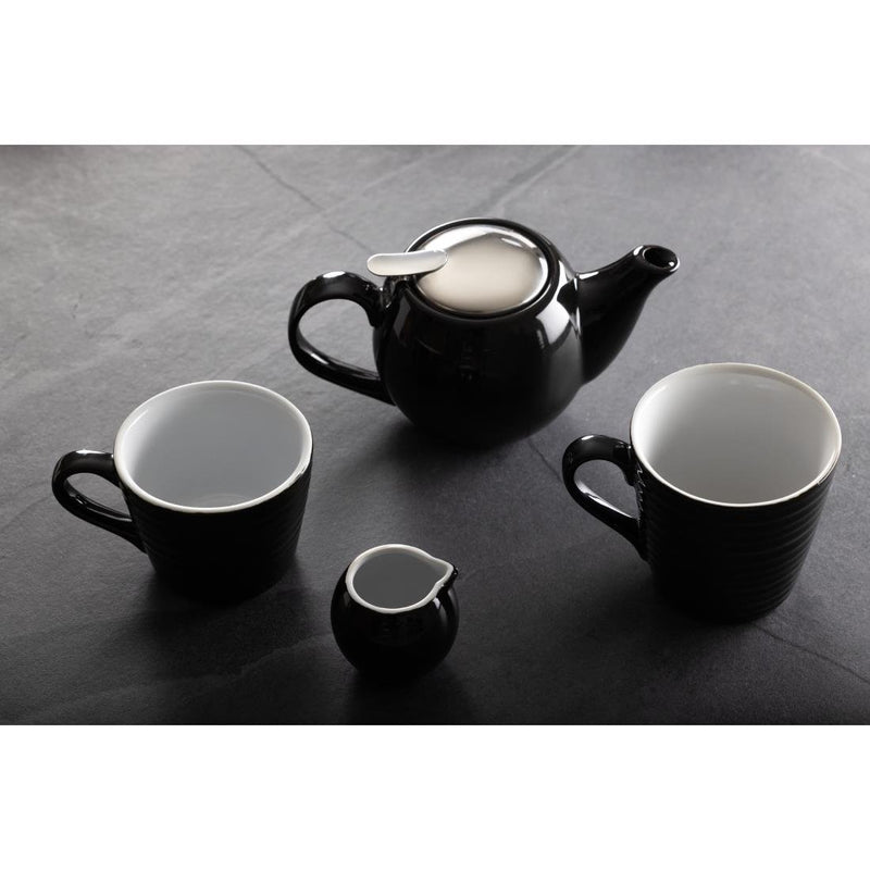 Olympia Cafe Espresso Saucer Black (Pack of 12)