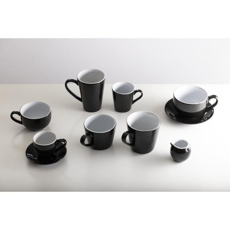 Olympia Cafe Espresso Saucer Black (Pack of 12)