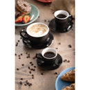 Olympia Cafe Flat White Cup Black - 170ml (Pack of 12)