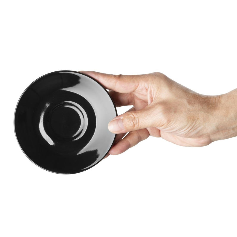 Olympia Cafe Espresso Saucer Black (Pack of 12)