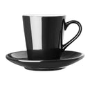 Olympia Cafe Flat White Cup Black - 170ml (Pack of 12)
