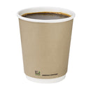 Fiesta Compostable Coffee Cups Double Wall 227ml / 8oz (Pack of 500)