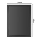 Olympia Wallboard Black Wooden Frame 600x800mm
