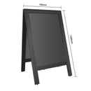 Olympia Pavement Board Black Wooden Frame 700x1200mm
