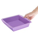Hygiplas Flexible Silicone Square Bake Pan Purple 245mm