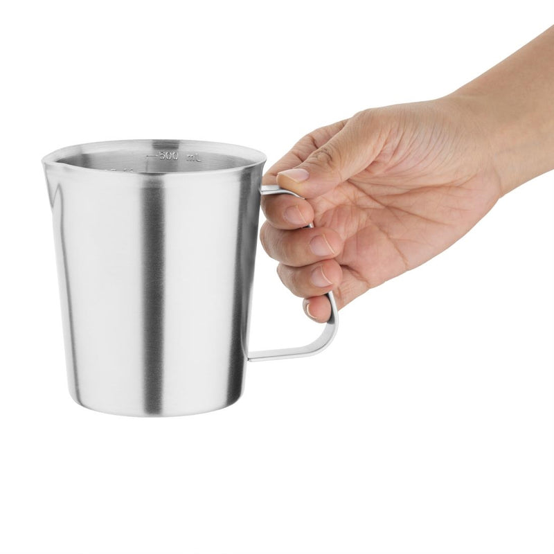Vogue Stainless Steel Measuring Jug 500ml