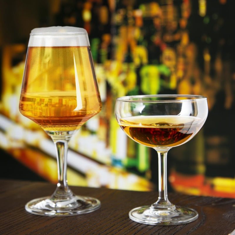 Olympia Stemmed Beer Glasses 390ml (Pack of 6)