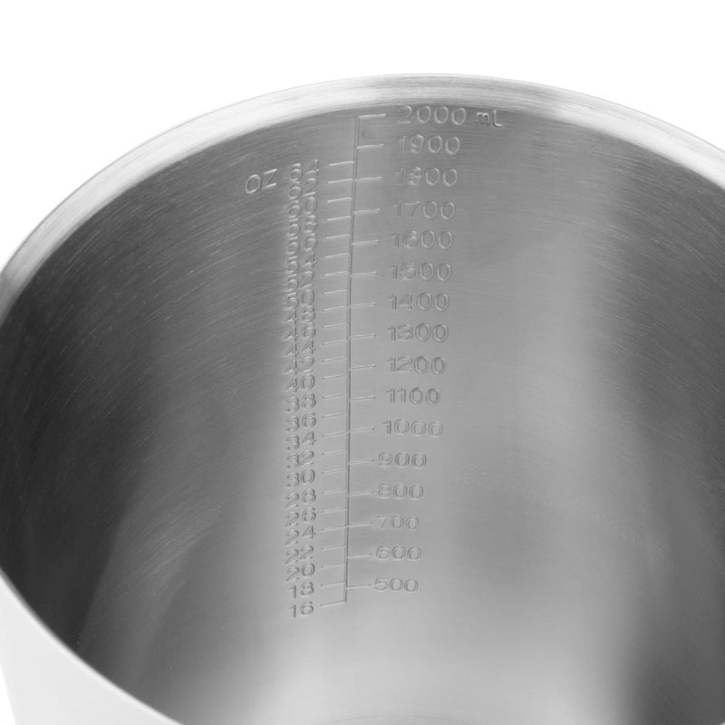 Vogue Stainless Steel Measuring Jug 2ltr
