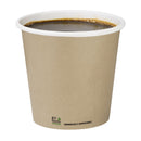 Fiesta Compostable Espresso Cups Single Wall 114ml (Pack of 50)