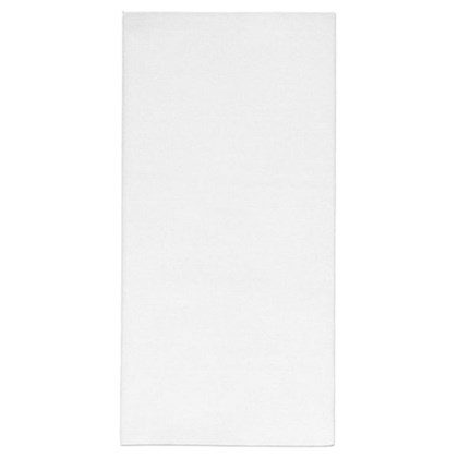 A plain white rectangular napkin 