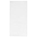 A plain white rectangular napkin 