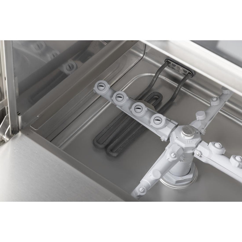 Buffalo Digital Undercounter Glass Washer with Drain Pump 400mm Basket 2.9kW