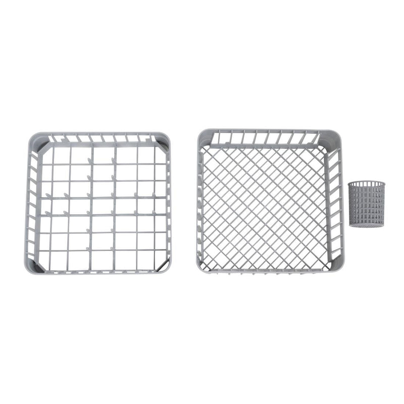 Buffalo Digital Undercounter Glass Washer with Drain Pump 400mm Basket 2.9kW