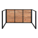 Bolero Steel and Acacia Industrial Bar Table 1800x900mm