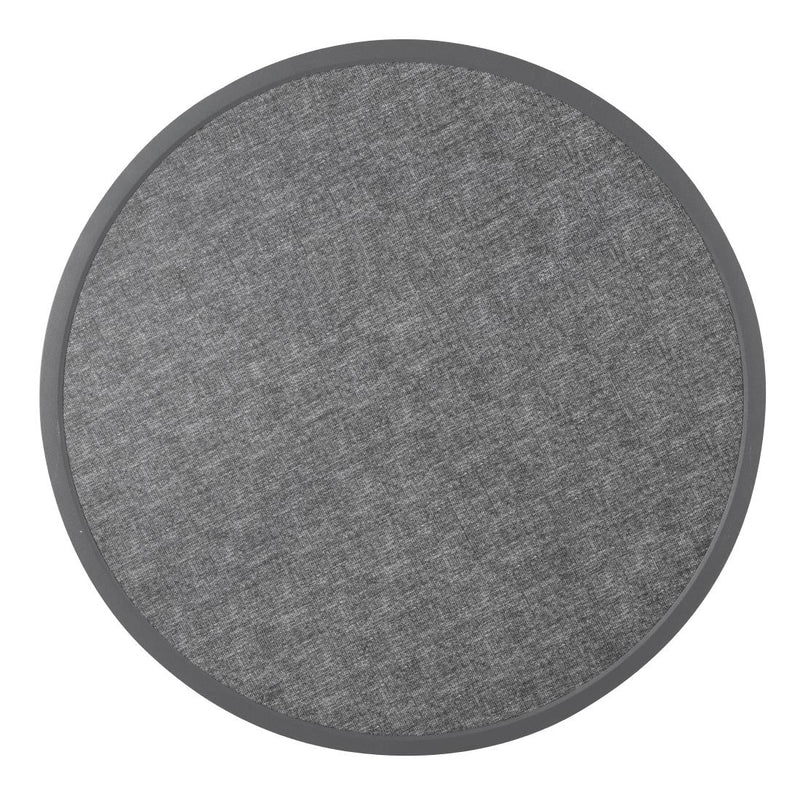 Bolero Fibre Glass Round Table Top Brushed Black 580mm