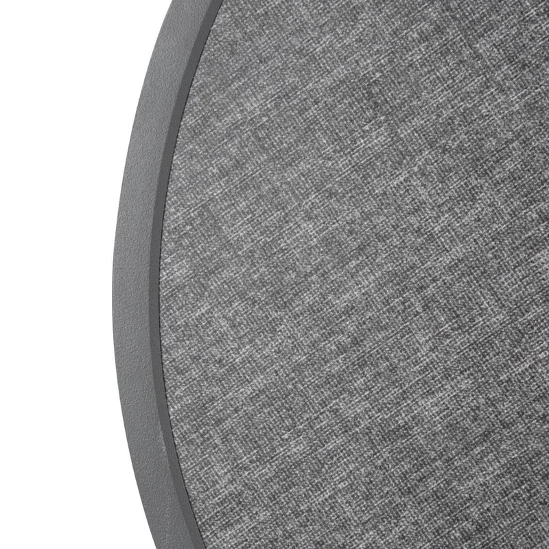 Bolero Fibre Glass Round Table Top Brushed Black 580mm