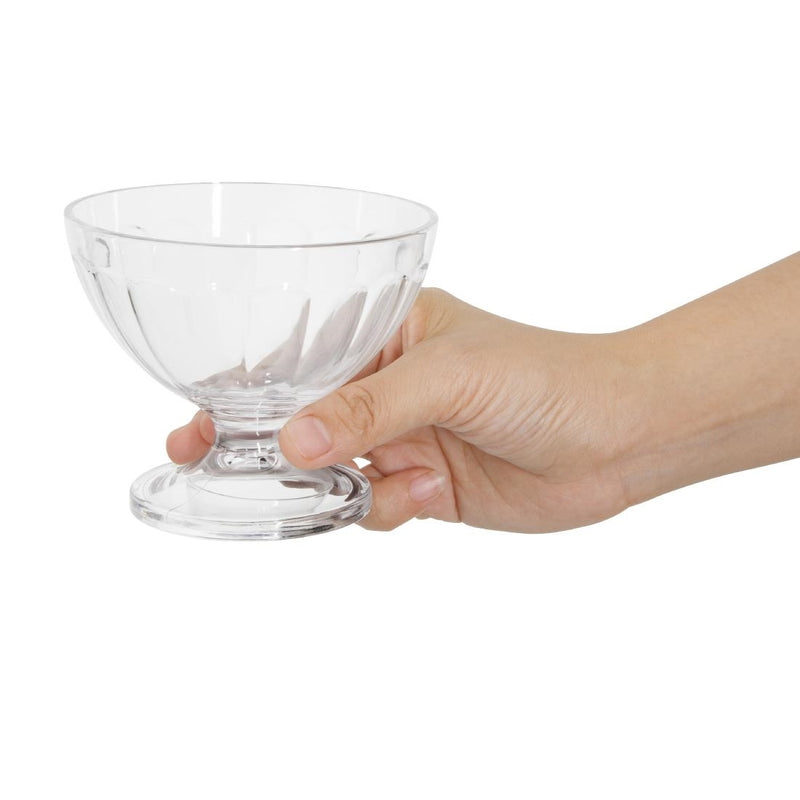 Olympia Kristallon Polycarbonate Sundae Glasses 200ml (Pack of 12)