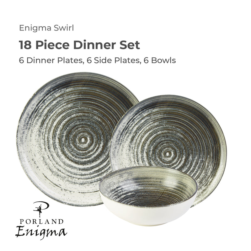 Enigma Swirl 18-teiliges Tafelservice