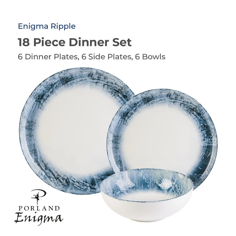 Enigma Wave 18 Piece Dinner Set