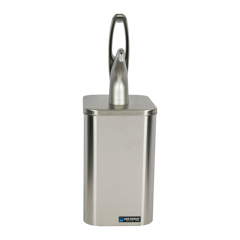 Frontline Box San Jamar Metal Finish Frontline™Box Pump System