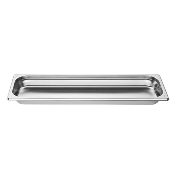 Vogue Stainless Steel Gastronorm 2/4 Tray 40mm